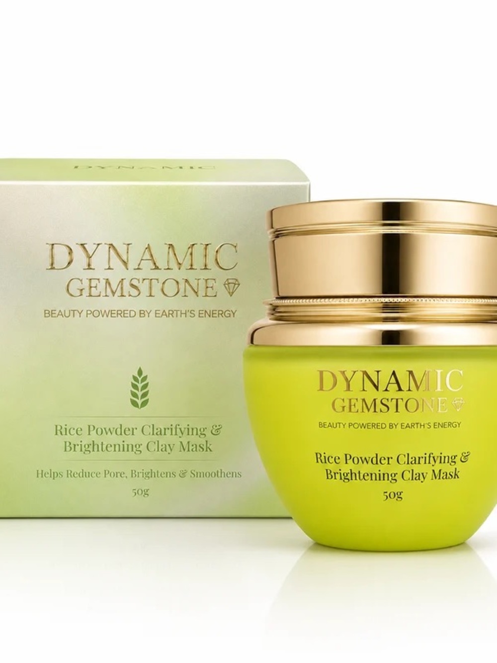 Dynamic Gemstone Rice Powder Clarifying & Brightening Clay Mask